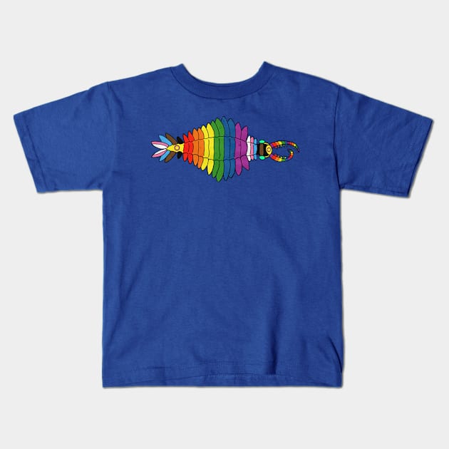 Pride Anomalocaris Kids T-Shirt by NocturnalSea